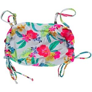 Salt‎ + Cove Beachwear Neon Floral Print Bikini Swim top L NWT